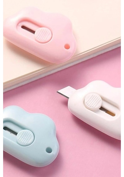 Mini Taşınabilir Çok Amaçlı Maket Kargo Açma Bıçağı Falçata 3'lü Set Shn-1191