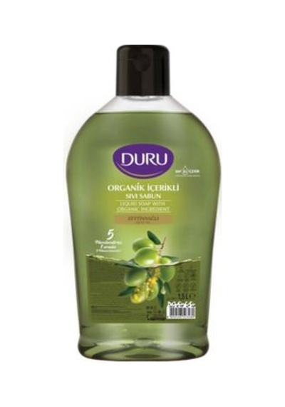 Duru Organik İçerikli Zeytinyağlı Sıvı Sabun 1.5 L