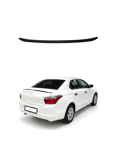 Citroen C Elysee 2012-2024 Arası Uyumlu Araca Özel Bagaj Spoileri Piano Siyah 1 Parça