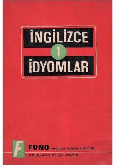 İngilizce İdyomlar 1 - Fono