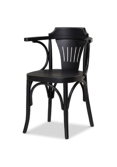 Thonet Klasik Ahşap Sandalye Siyah
