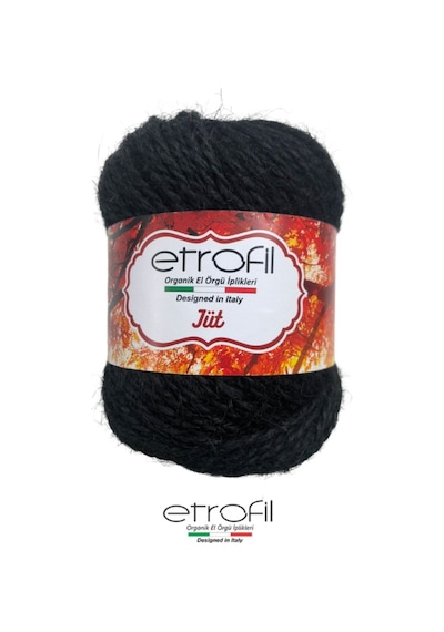 Jut El Örgü İpi 2 Adet - 79058 Siyah