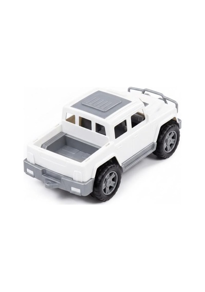 Pick-up Jeep Araba - Beyaz Arazi Tipi Açık Yük Kasalı 28 Cm Pick-up Oyuncak Kamyon