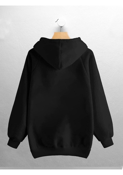 Macklin Unisex Marvel Avengers Tasarım Logo Baskılı Sweatshirt Siyah Mck0678 Siyah