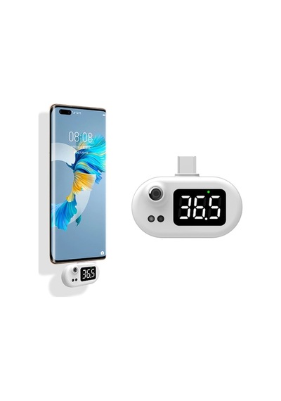 Type-C Uyumlu Telefona Takılabilen Temassız Ateş Ölçer