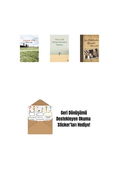 Hayatın Ucu + Herkes Kendine Yabancı + Şiir Ustalardan Öğrenilir + Okuma Sticker'ları