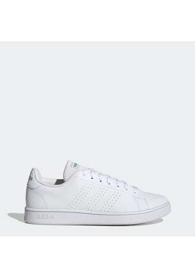 Ftwwht/ftwwht/green Adidas Erkek Tenis Ayakkabı Advantage Base Gw2063 Beyaz