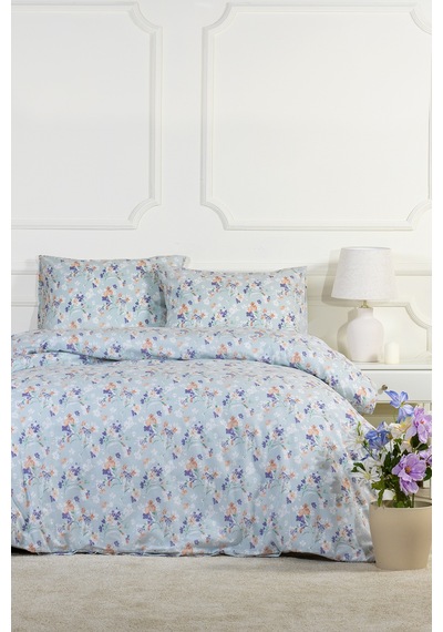 Elart Floret Nevresim Takımı Çift Kişilik Lastikli Çarşaf 200x220 Cm Yeşil Yeşil