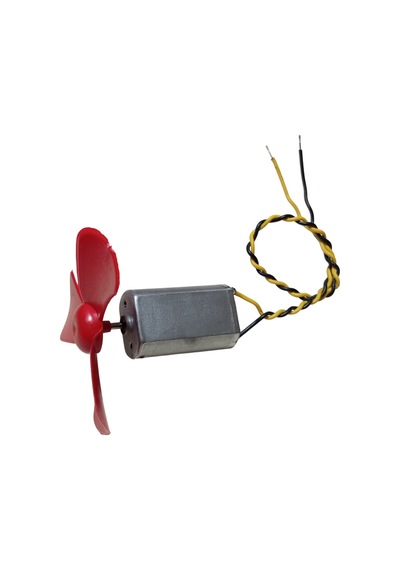 15cm Kablo Lehimli Dc 3-6v Motor Ve Pervane Seti Hobi Oyuncak Elektrik Deney Motoru