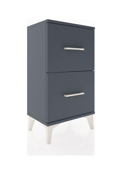 Arges Komodin 2 Çekmeceli 44x30x80 Antrasit-antrasit Antrasit