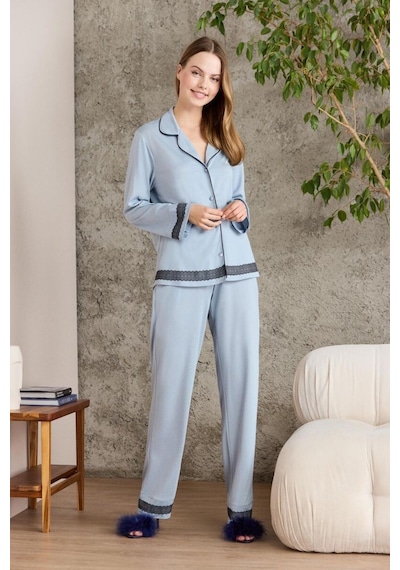 Pierre Cardin Mist Penye Kadın Pijama Takımı 2200 Mist