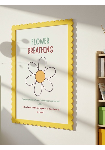 Flower Breathing Dijital Baskı Poster Çerçevesiz