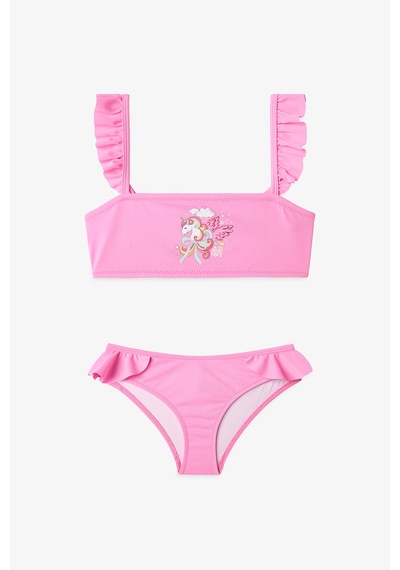 Penti Açık Pembe Kız Çocuk Dream Unicorn Bandeau Bikini Takımı Penti Açık Pembe Kız Çocuk Dream Unicorn Bandeau Bikini Takımı