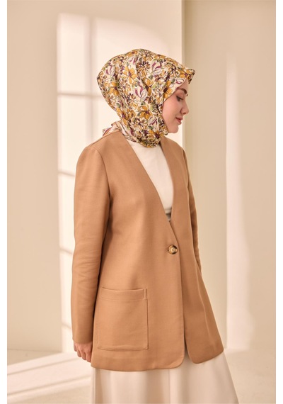 Silk Home Twill İpek Eşarp 11477-09 Ekru, Mürdüm, Gold, Haki, Yeşil