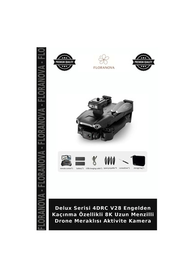 Delux Serisi 4drc V28 Engelden Kaçınma Özellikli 8k Uzun Menzilli Drone Meraklısı Aktivite Kamera