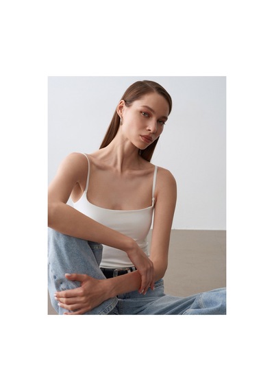Dilvin 21200 Bra-free Askılı Top Ekru