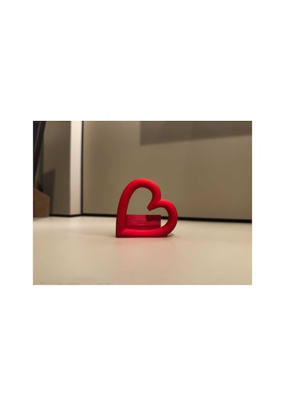 Kalp Tasarımlı Polaroid Fotoğraf Tutucu & Dekoratif Fotoğraf Standı - Çok Renkli