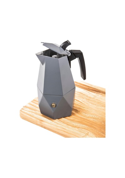 Mukko Home Mokapot -3 Cups Coffeehutt Bigg Coffee Kahve Demleme Kahve Ekipmanı Italyan Filtre Kahve Makinesi,gri