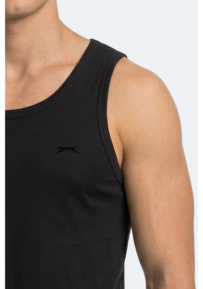 Slazenger Hokey Erkek Slim Fıt Kolsuz Siyah Atlet