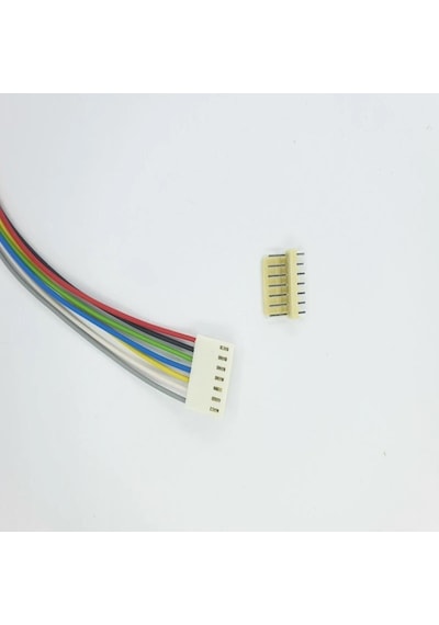 Sanec 2,54mm 7 Pin 2510 Kablolu Dişi Konnektör + 180d Erkek Pcb Tipi 30cm - 0,25mm - Çift Taraflı