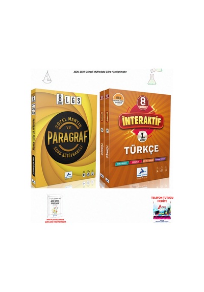 Paraf 8. Sınıf Lgs Sözel Mantık + İnteraktif Türkçe 2 Kitap Seti