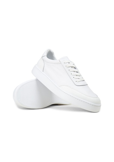 Deery Erkek Hakiki Deri Beyaz Sneaker Ayakkabı - 04406mbyze01
