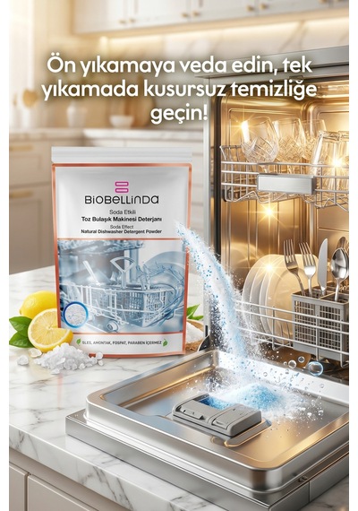 Doğal Toz Bulaşık Makinesi Deterjanı 650 Ml
