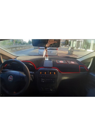 Fiat Grande Punto Uyumlu Torpido Koruma Halısı Siyah Kenar Renk Sarı