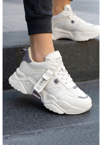 Dark Seer Ds.pmd239k2051 Sneaker Günlük Spor Ayakkabı 2025 Kadın Bej-mor