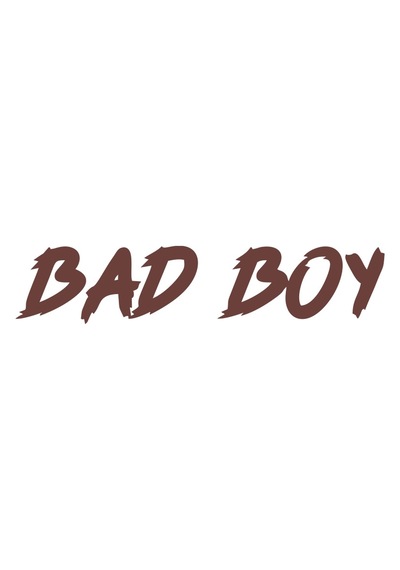 Bad Boy Araba Sticker 17x17 Cm Kahverengi