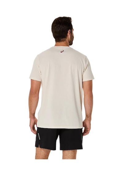 Asics Erkek Tişört Road Graphic Ss Tee 2031f026-101 Krem