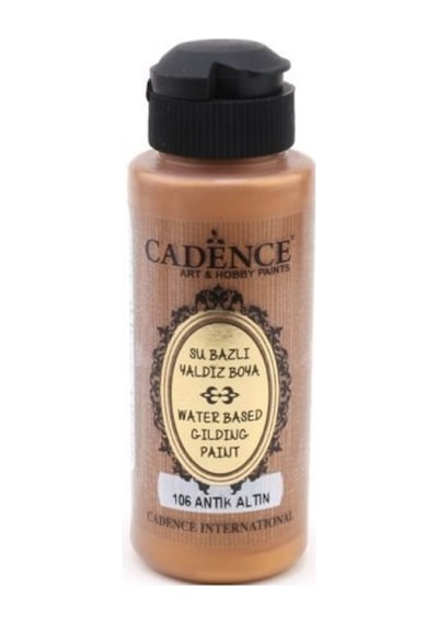 Cadence Su Bazlı Yaldız Boya - 106 Antik Altın 120 Ml