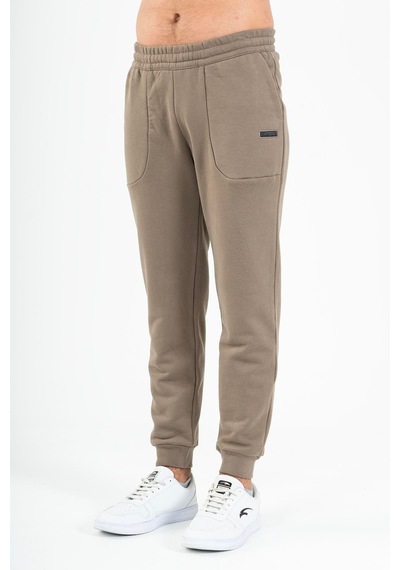 Maraton Sportswear Regular Erkek Ribana Paça Basic Kakao Eşofman Altı 21815-kakao Kahverengi