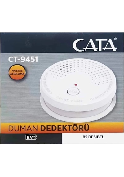 Duman Dedektörü Ct-9451- Pil Hariçtir