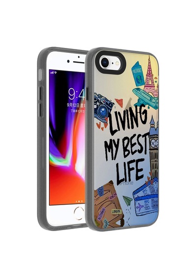 Apple Uyumlu iPhone Se 2020 Kılıf Desenli Zore Dragon Sert Kapak