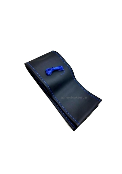 Ford Courier Direksiyon Kılıfı Dikmeli Soft Mavi Ipli (38×10.5Cm)