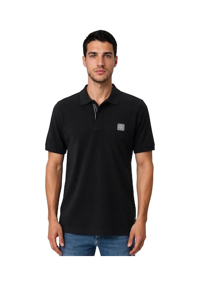 Arma Ar-ma Erkek Polo Yaka Tişört Baskisiz Basic Örme Kumaş Regular Fit %100 Pamuk 30/1 Çift Toplama Penye Pike Y31374358002 Siyah-s1