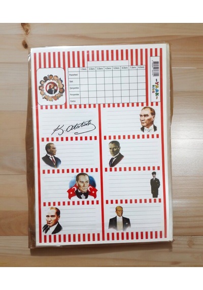 3 Sayfa Toplam 24 Adet Defter Kitap İsim Etiketi İsimlik 4