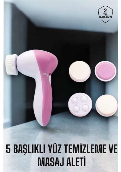 Tnabilir - 483 - Yüz Temizleme Cihazı Masaj, Peeling, Temizlik - Glblseme - 5 Başlıklı