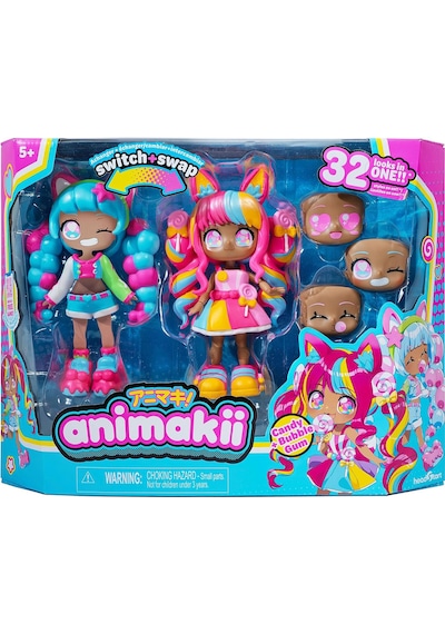 Animakii Bebek Ve Aksesuar Seti - Candy Ve Bubble Gum