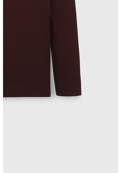 AC&Co / Altınyıldız Classics Erkek Bordo Pamuklu Standart Fit Normal Kesim Bisiklet Yaka Petek Dokulu Triko Kazak Bordo AC&Co / Altınyıldız Classics Erkek Bordo Pamuklu Standart Fit Normal Kesim Bisiklet Yaka Petek Dokulu Triko Kazak Bordo