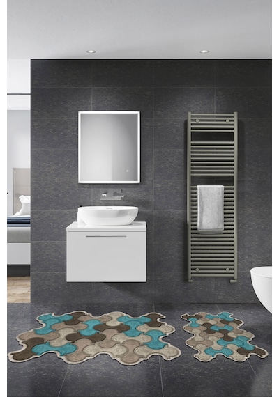 Alanur Hanimeli Lazer Kesim 2 Li Banyo Takimi St210fg421mv Mavi