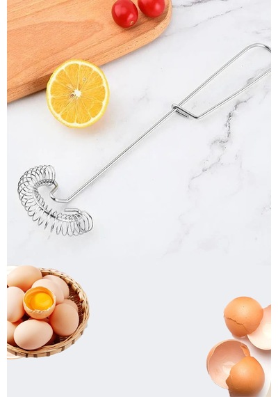 Spiral Yaylı Pratik Yumurta Çırpıcı Tel Servis Sunum Pasta Seti Makarna Süzgeci Kepçe Takımı Kevgir Diğer