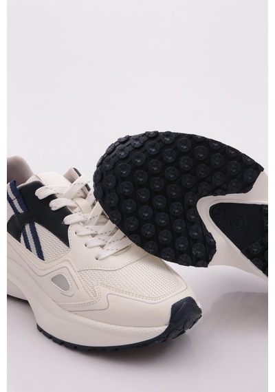 Dgn 83191 Kadin Sneaker Ayakkabi Beyaz - Lacivert