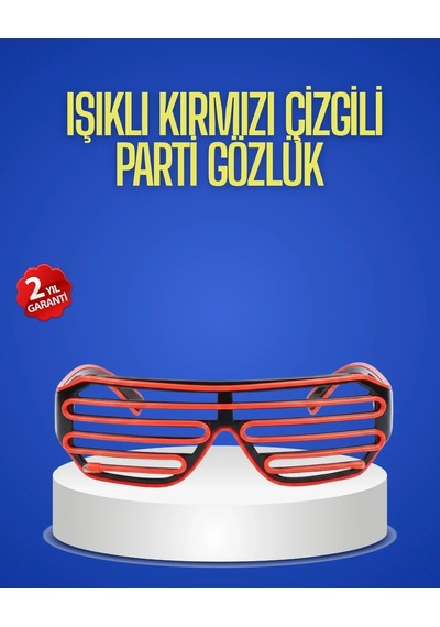 Gece Organizasyonları İçin Renkli Led Gözlük "