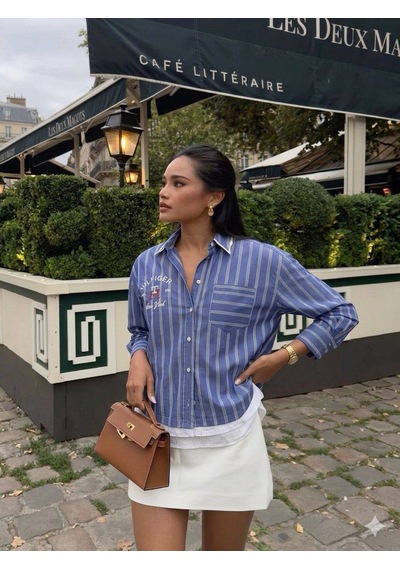 Tommy Hilfiger Yazlık Spor Gömlek Açık Mavi