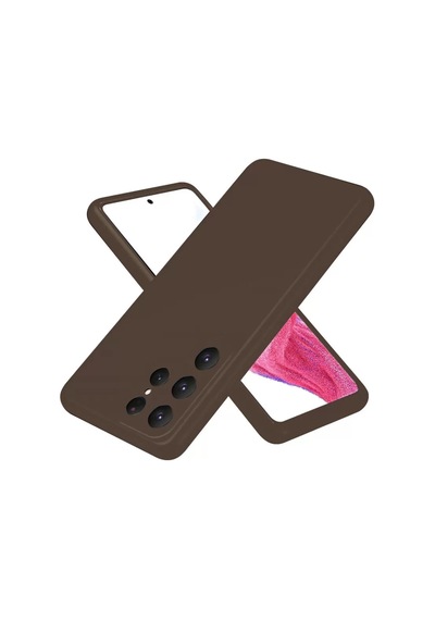 Newface Samsung Galaxy Uyumlu S25 Ultra Kılıf First Silikon - Kahverengi Diğer