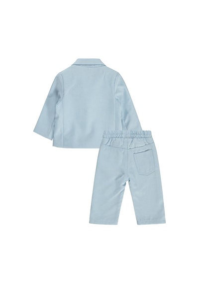 Civil Baby Papyonlu 6-18 Ay Takım - Mavi Buz Mavisi