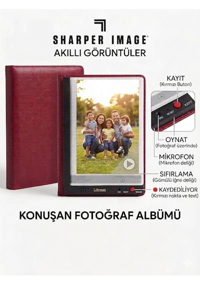 Lefutur Ses Kayıtlı Konuşan Fotoğraf Albümü - 24 Fotoğraf Kapasiteli
