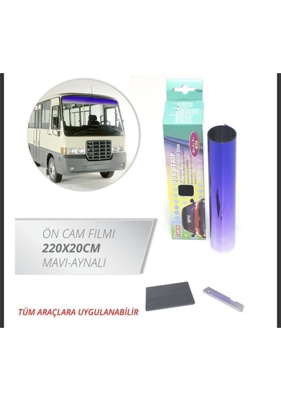 Carub Cam Filmi Ön 220x20cm Mavi-aynalı Tp-bl-s